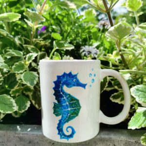 Kubek z konikiem morskim
